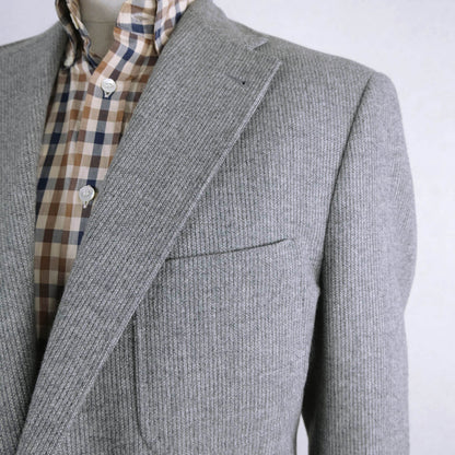 Corneliani, harmaa irtotakki, koko 58, Easy Jacket, neulottu