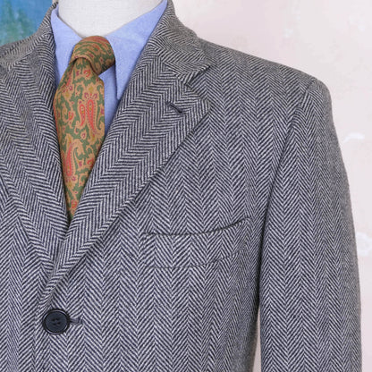 De Candia Torino, grey wool coat, size 50EU