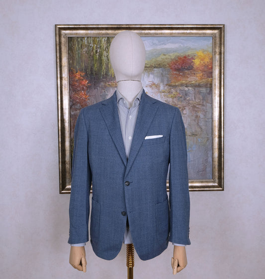 Eduard Dressler, blue sports jacket, size 50, soft special fabric