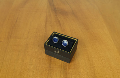 Dunhill, cufflinks, lapis lazuli, RRP 550 e, silver