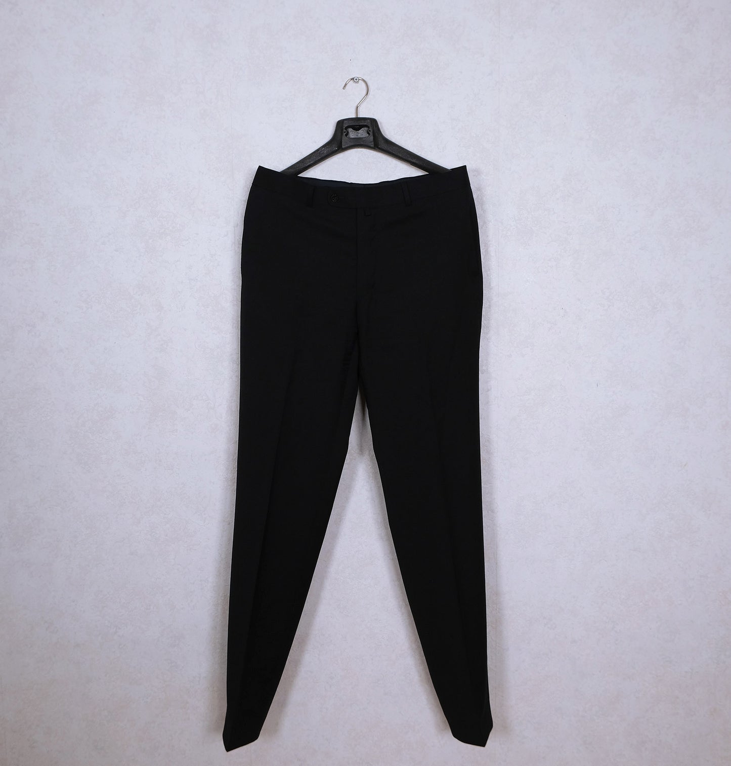 Felix W, black wool suit, size 40UK, cool wool