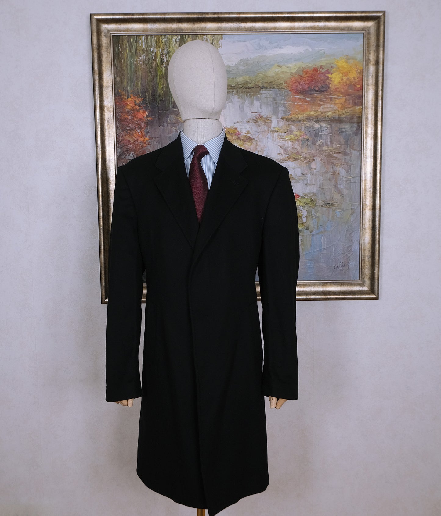 Jacques Heim, black wool jacket, size 60, wool-cashmere, XXL