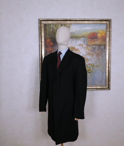Jacques Heim, black wool jacket, size 60, wool-cashmere, XXL