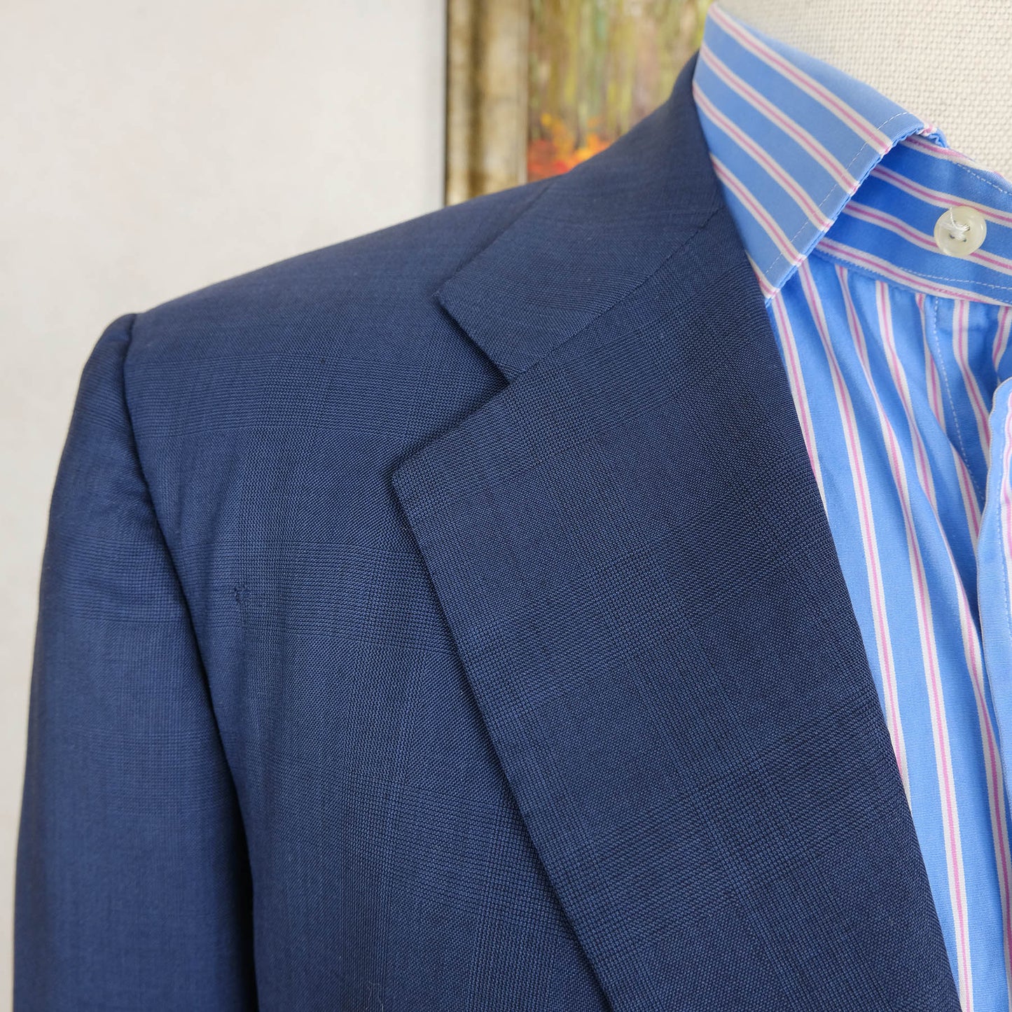 Kiton, blue hand made jacket, size 42UK