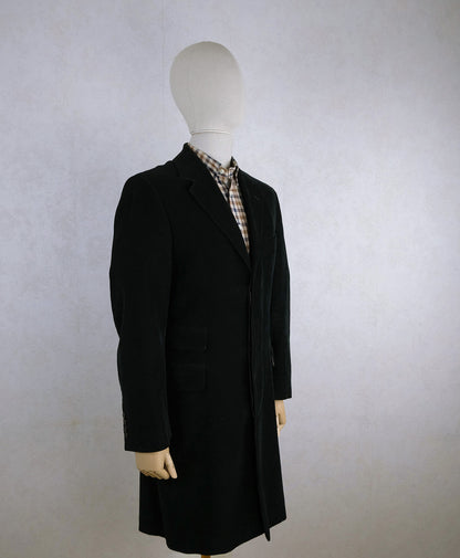 Paul Smith, black corduroy coat, size 38UK, slim