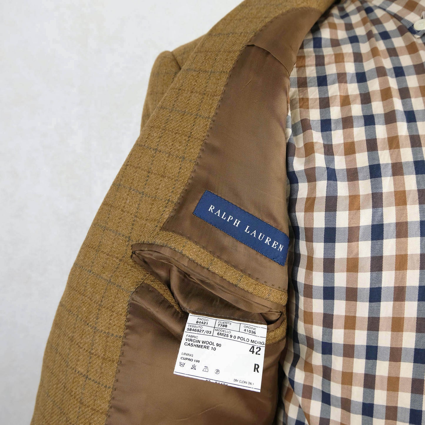 Polo Ralph Lauren, blue cotton stripe jacket, size 52EU, slim