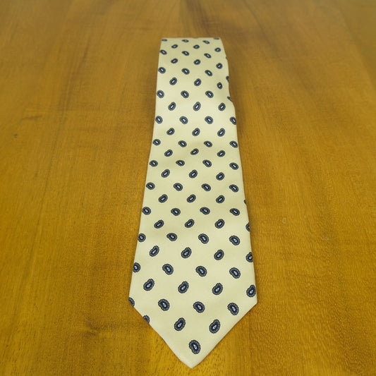 Hermès, blue-gray silk tie, made in France