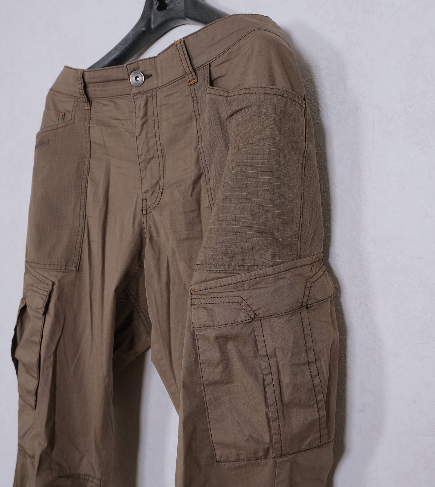 Schöffel, brown hiking trousers, size 38'', cotton