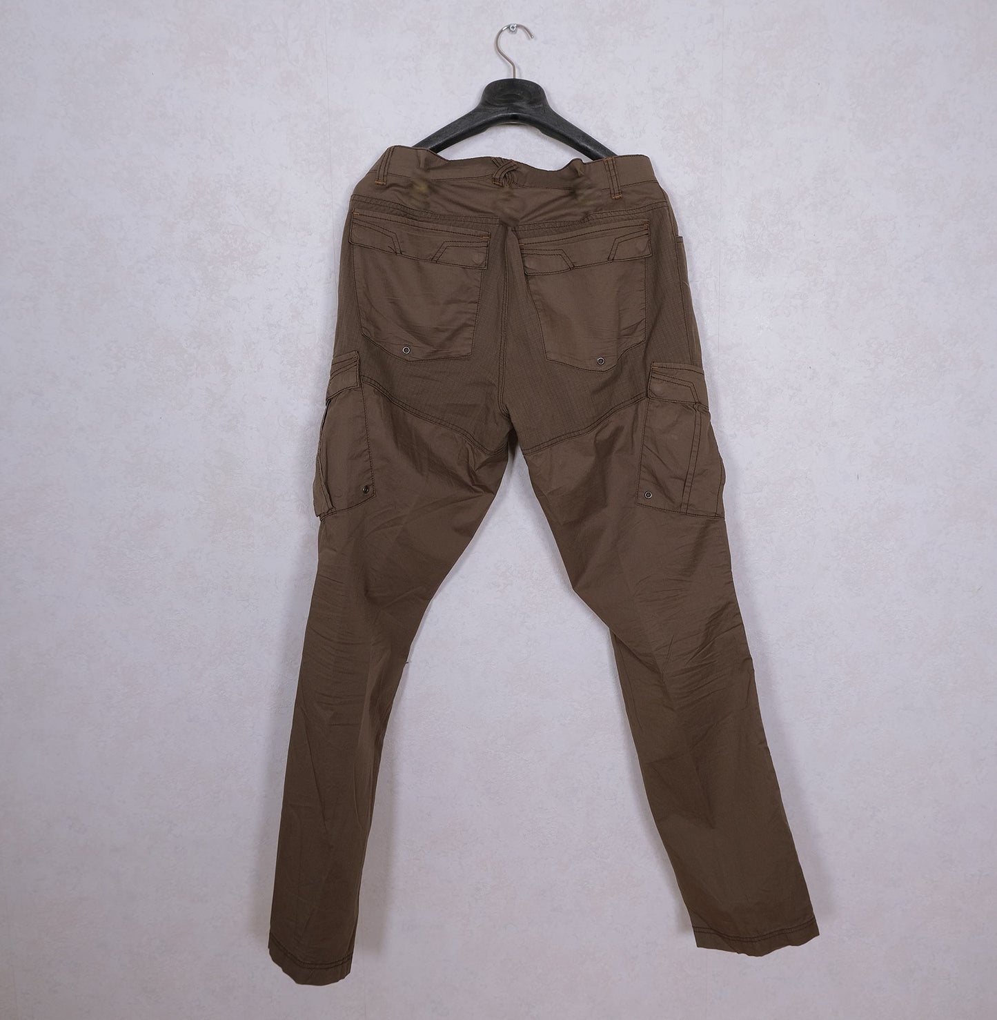 Schöffel, brown hiking trousers, size 38'', cotton