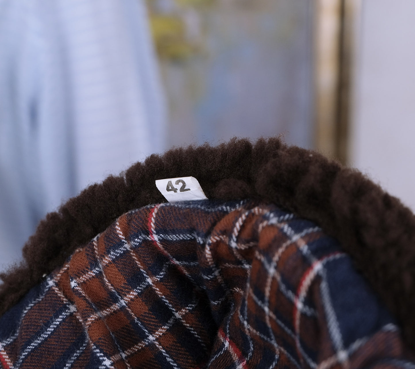 Simon James Cathcart, ruskea nahkatakki, koko L, repro