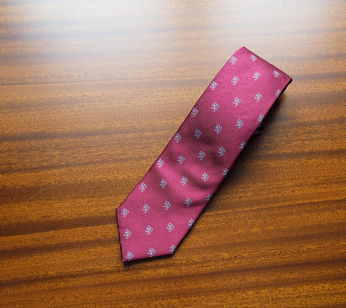Hermès, blue-gray silk tie, made in France
