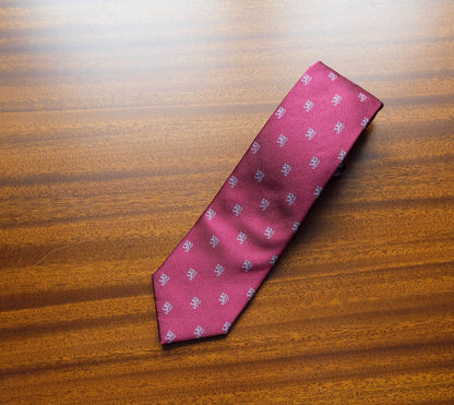 Hermès, blue-gray silk tie, made in France