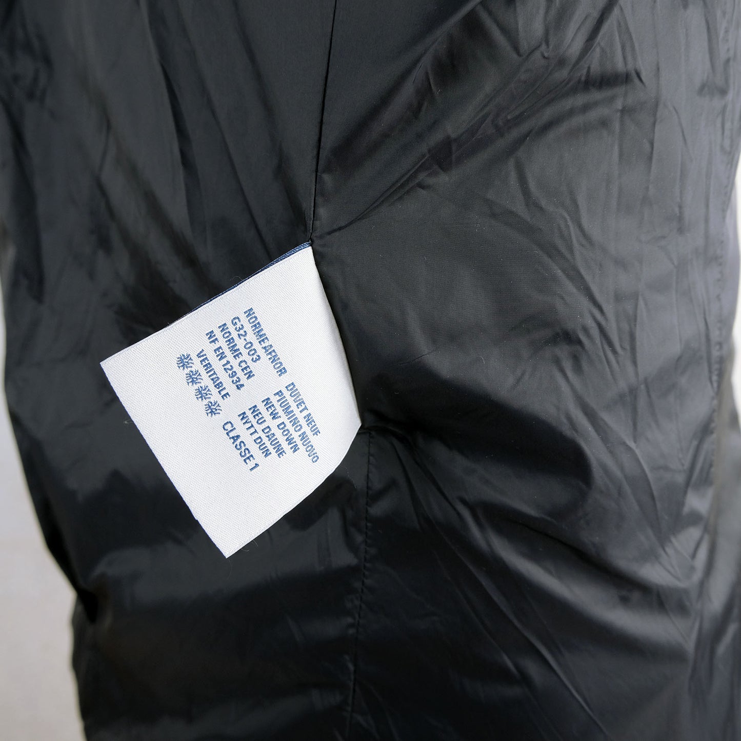 Moncler, Black down jacket, Size 56EU, wool