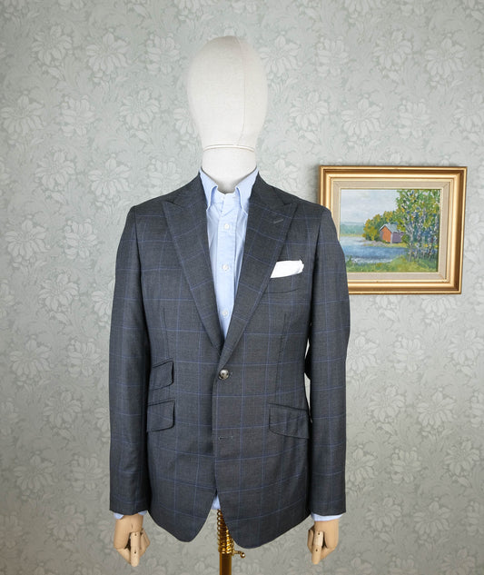 Suitsupply, gray sport jacket, size 48EU, slim, made to measure