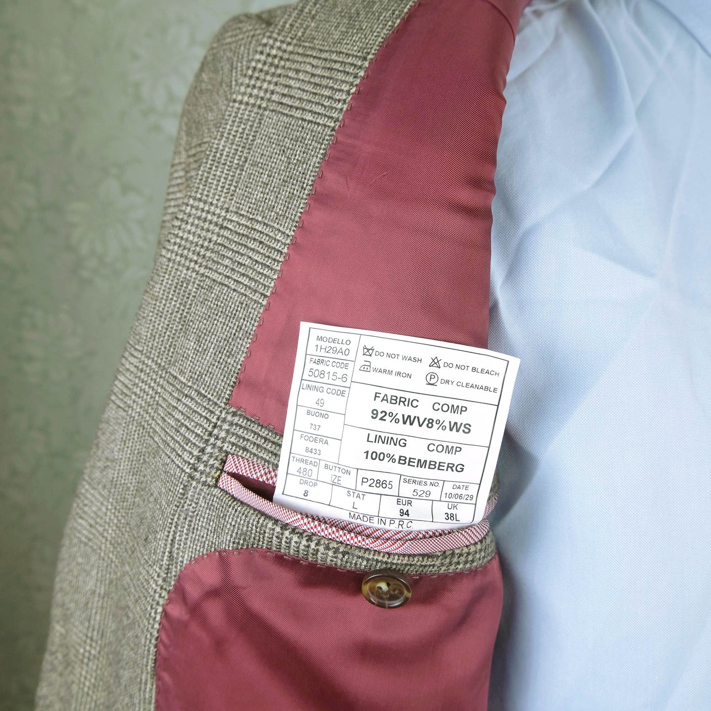 Suitsupply, brown sports jacket, size 50L EU