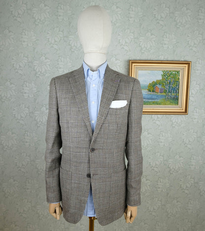 Suitsupply, ruskea irtotakki, koko 48, pellavakangas