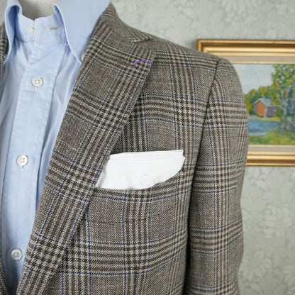 Suitsupply, ruskea irtotakki, koko 48, pellavakangas