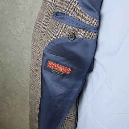 Suitsupply, ruskea irtotakki, koko 48, pellavakangas
