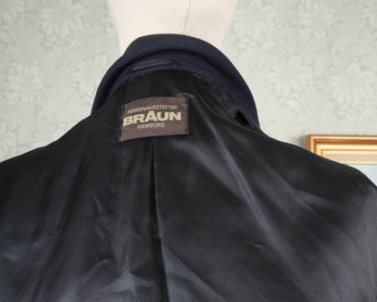 Braun Hamburg, mokkatakki, koko XXL, musta, lentäjän takki