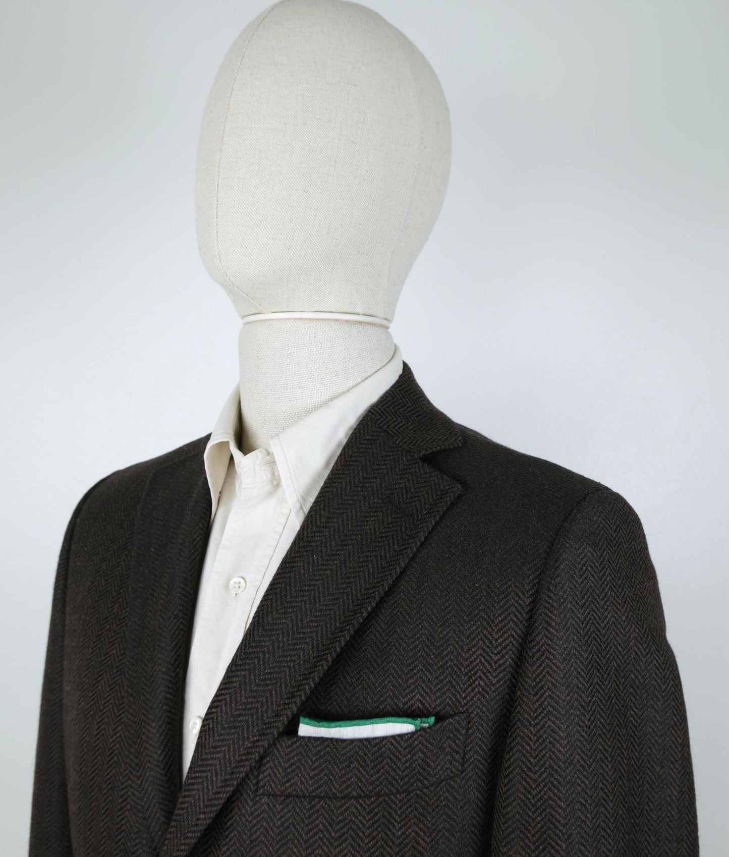 Pal Zileri, ruskea tweed-takki, koko 48