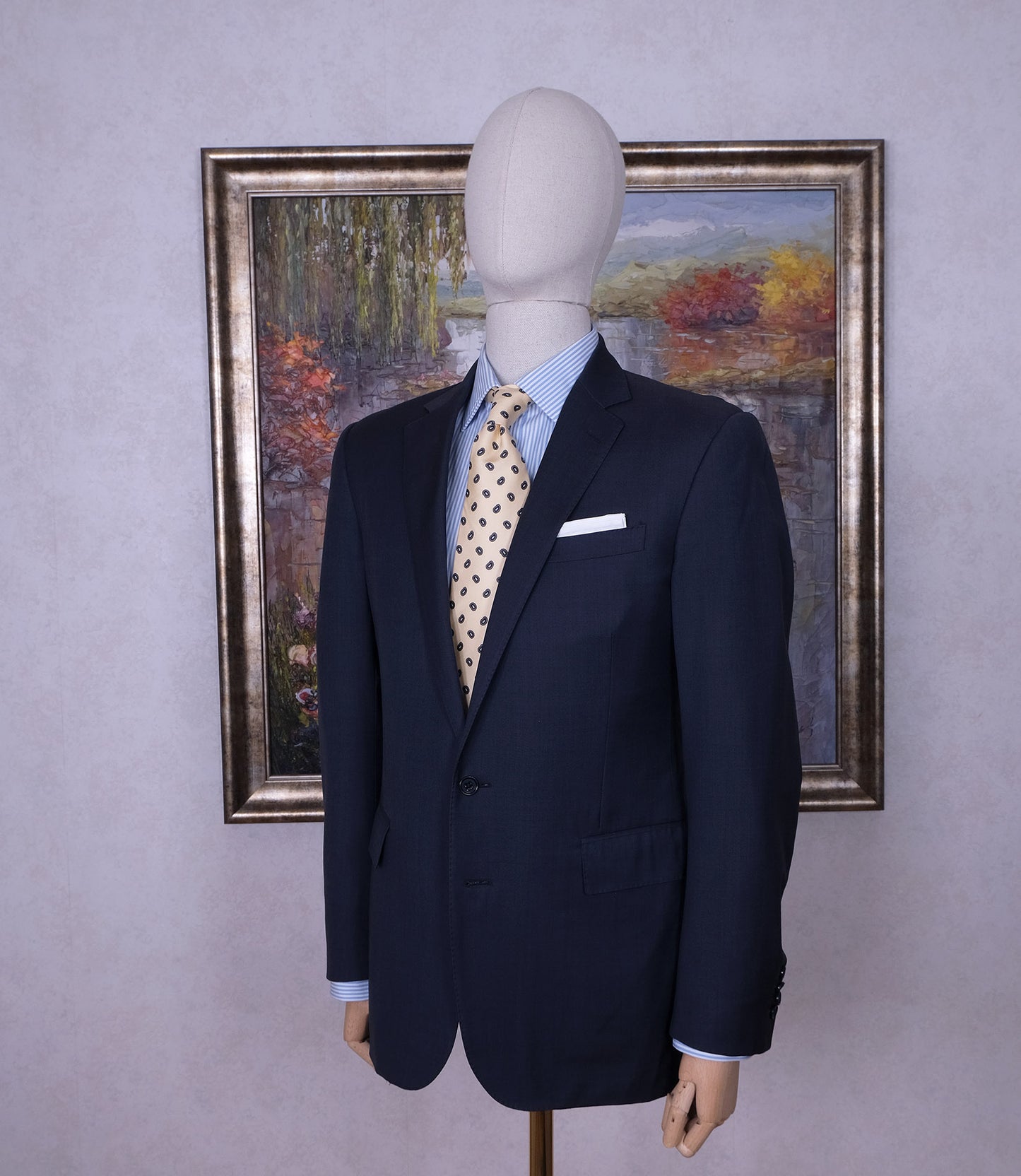 Ralph Lauren Black Label, tumma puku, koko 50, harvinainen, pesetetty