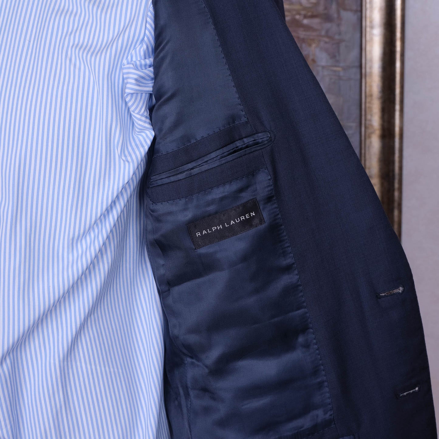 Ralph Lauren Black Label, tumma puku, koko 50, harvinainen, pesetetty