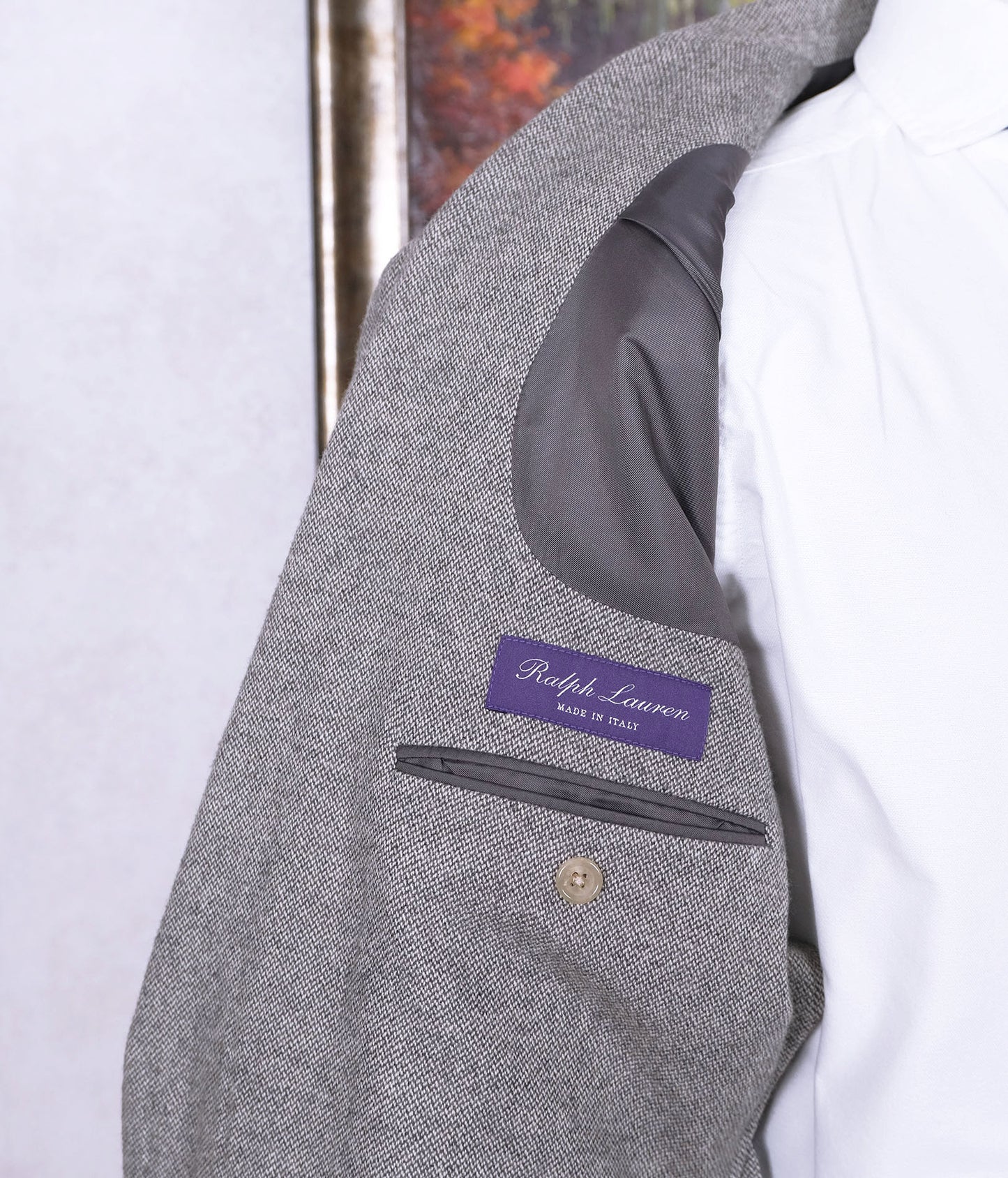 Ralph Lauren Purple Label, grey-beige sports jacket, size 44UK, rare model