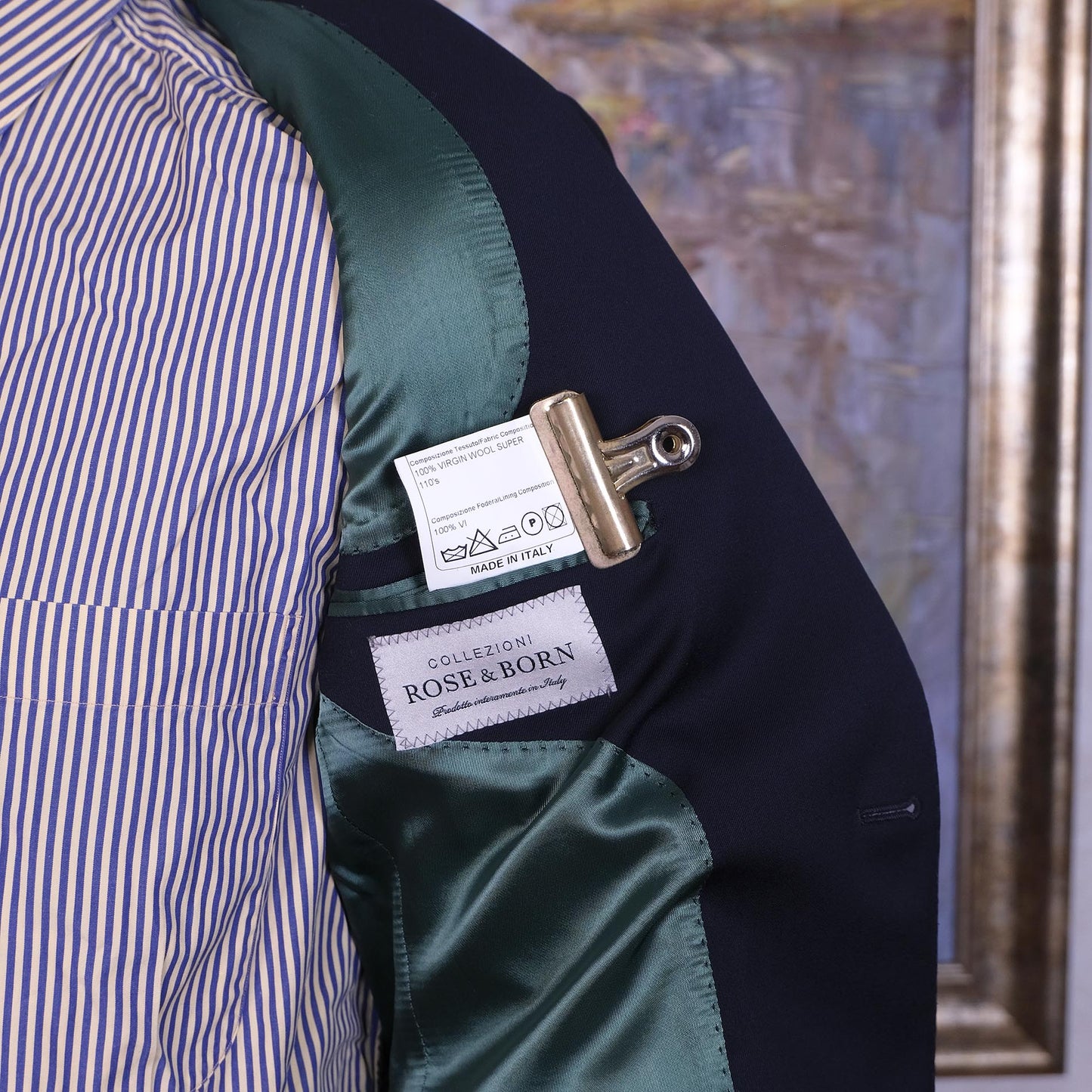 Rose & Born, tumma puku, koko 46, kuin uusi