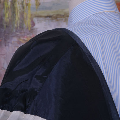 Sartoria Fratelli Concolato, räätälin tekemä sininen puku, koko 50, vatsakas