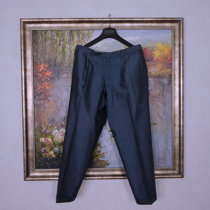 Sartoria Fratelli Concolato, räätälin tekemä sininen puku, koko 50, vatsakas