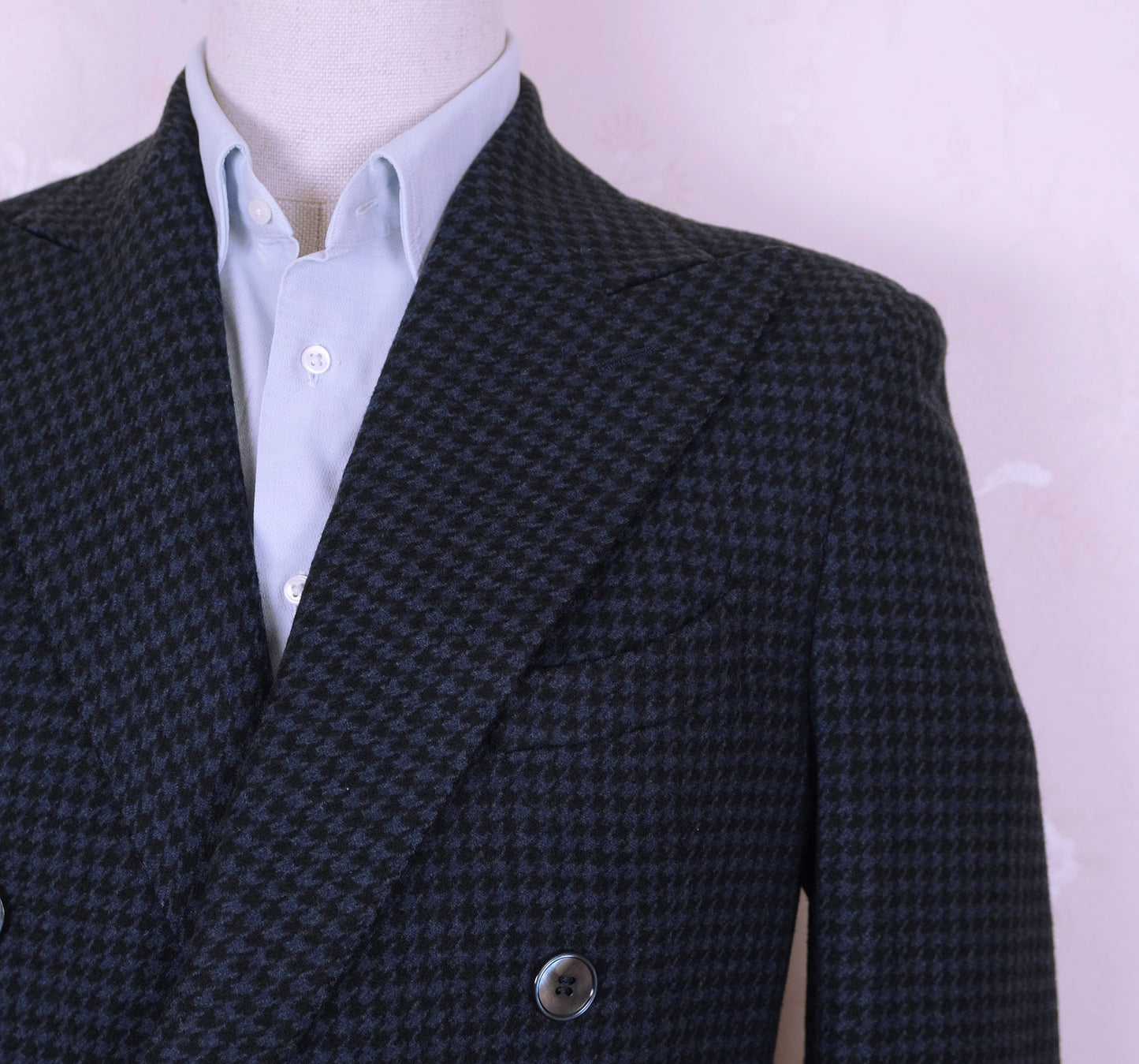 Sartoria Rossi, blue wool coat, size 48EU