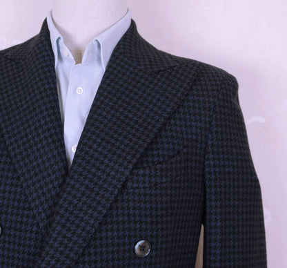 Sartoria Rossi, blue wool coat, size 48EU