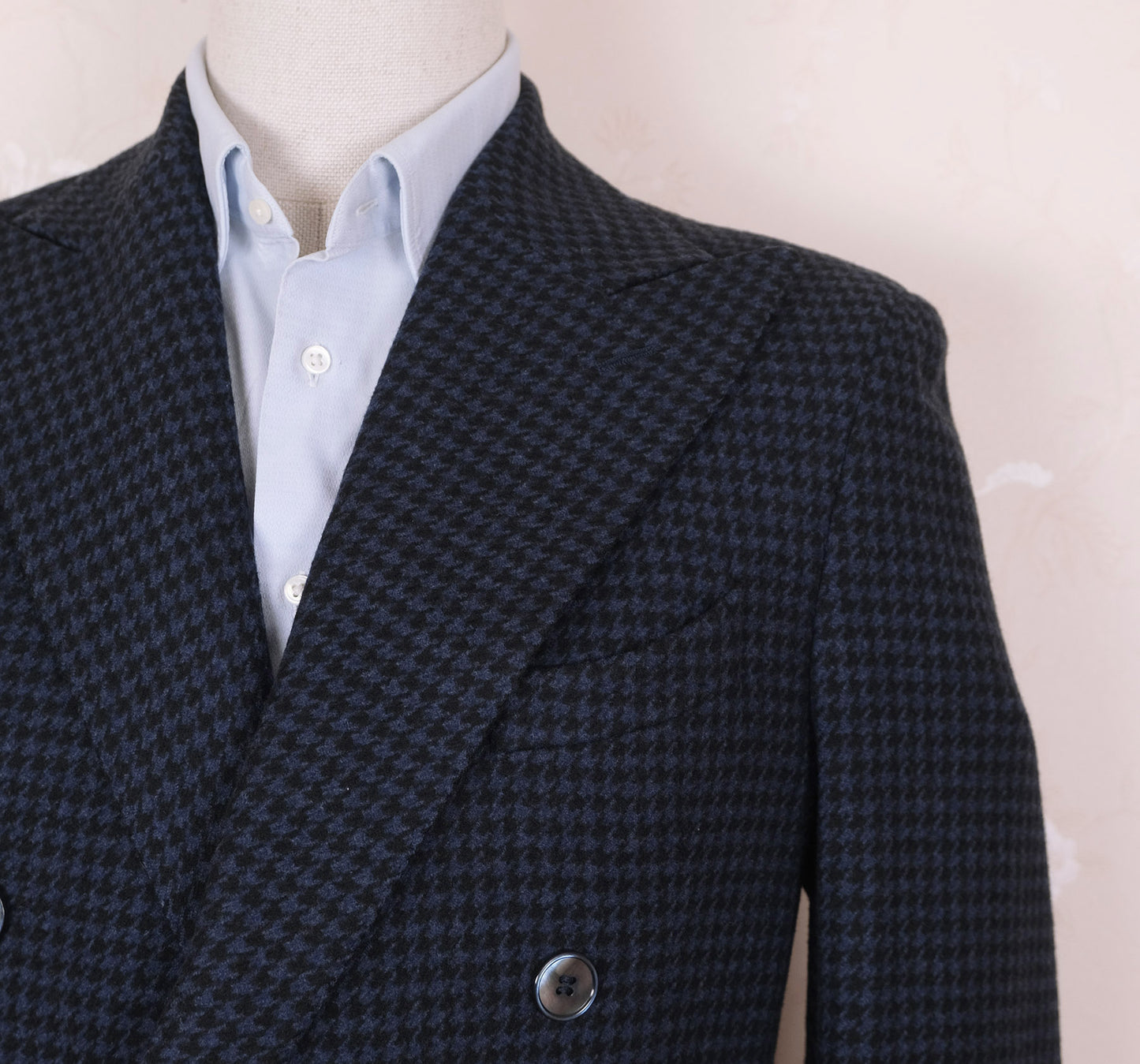 Sartoria Rossi, blue wool ulster coat, size 38UK