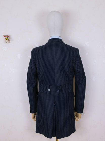 Sartoria Rossi, blue wool ulster coat, size 38UK