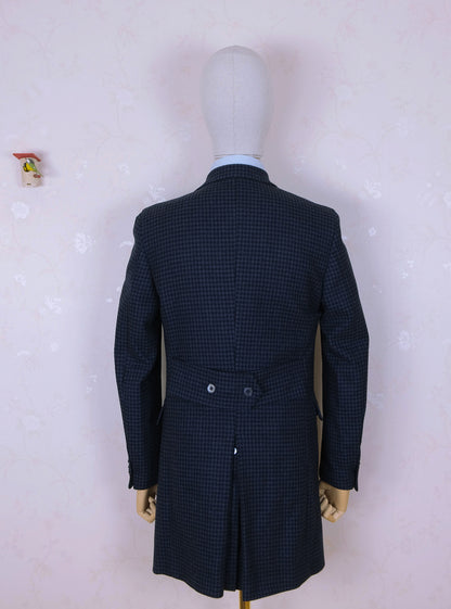 Sartoria Rossi, blue wool coat, size 48EU