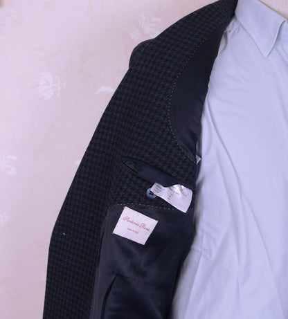 Sartoria Rossi, blue wool coat, size 48EU