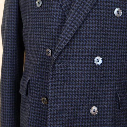 Sartoria Rossi, blue wool coat, size 48EU