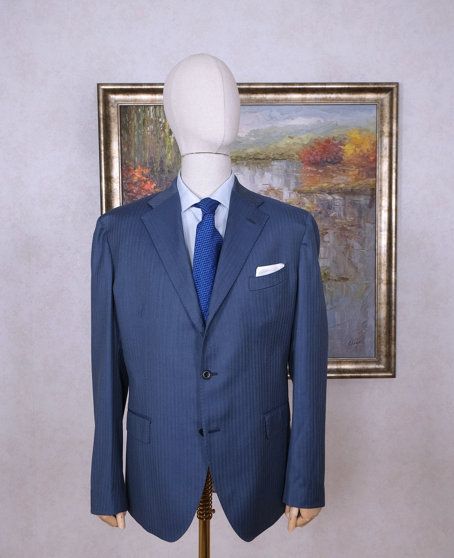 Sartoria Rossi, blue jacket, size 56EU, fine fabric