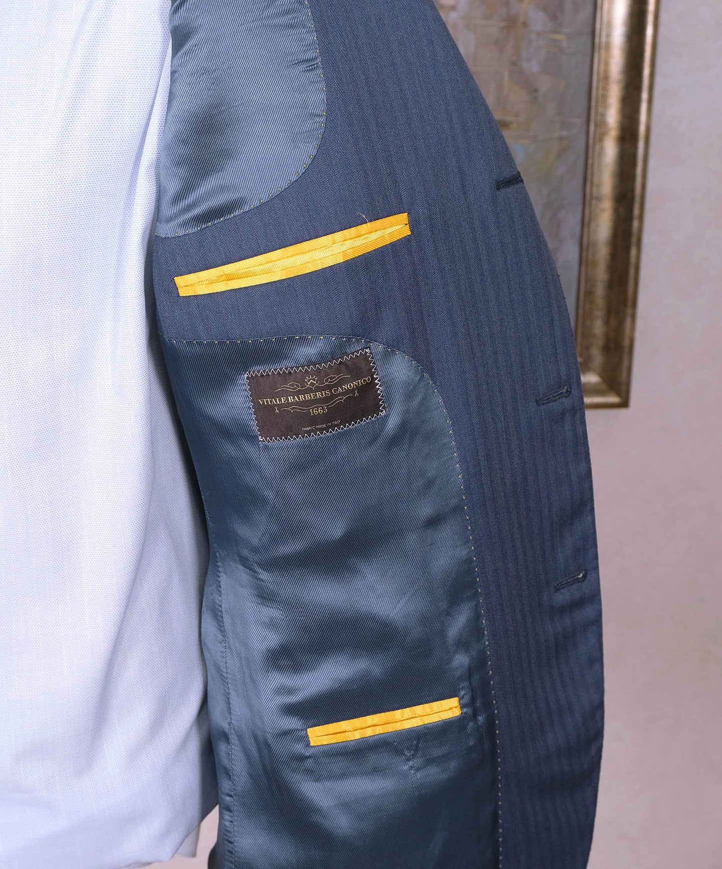 Sartoria Rossi, blue jacket, size 56EU, fine fabric