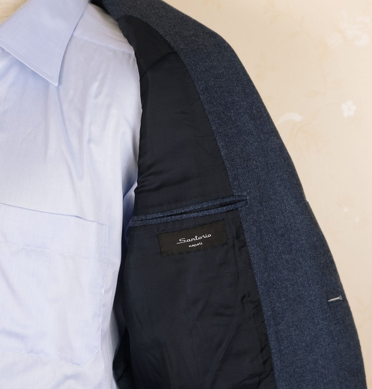 Kiton, blue hand made jacket, size 42UK