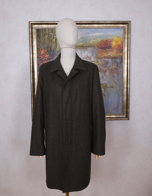 Schneiders, green wool coat, size XL, the softest structure