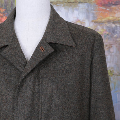 Schneiders, green wool coat, size XL, the softest structure