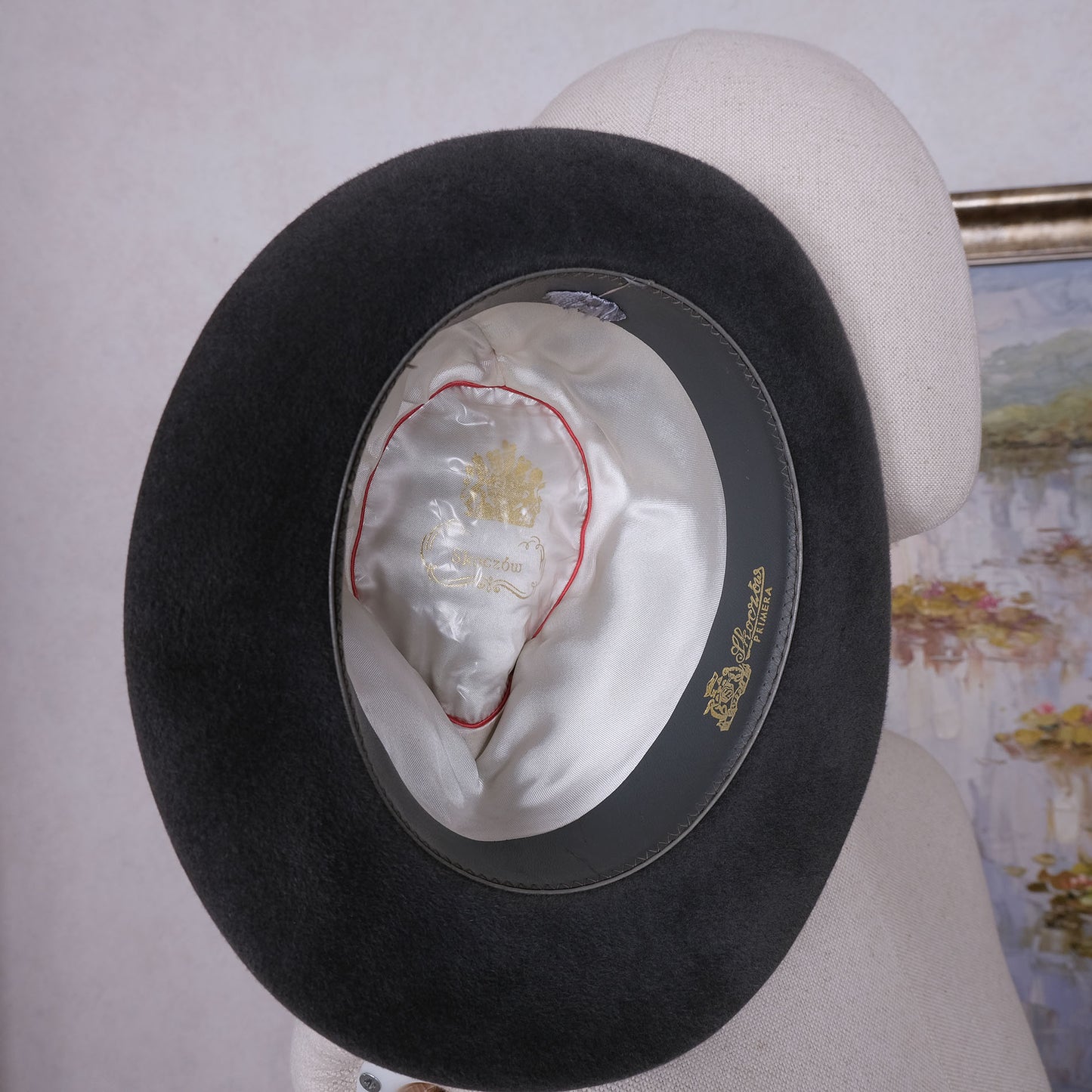 Skoczow, vaaleanharmaa lierihattu, koko 58