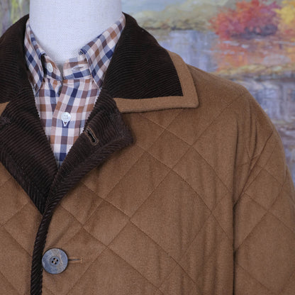 Steinbock, ruskea tikkitakki, koko XXL, villakangas