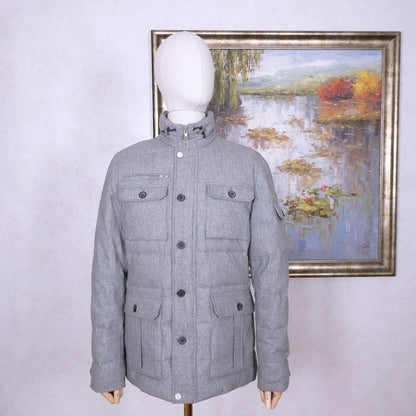 Suitsupply, grey wool down jacket, size 40UK, Orlando model