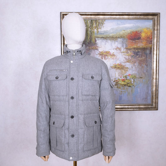 Suitsupply, grey wool down jacket, size 40UK, Orlando model