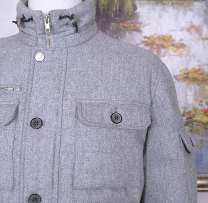 Suitsupply, grey wool down jacket, size 40UK, Orlando model