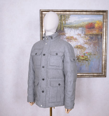 Suitsupply, grey wool down jacket, size 40UK, Orlando model