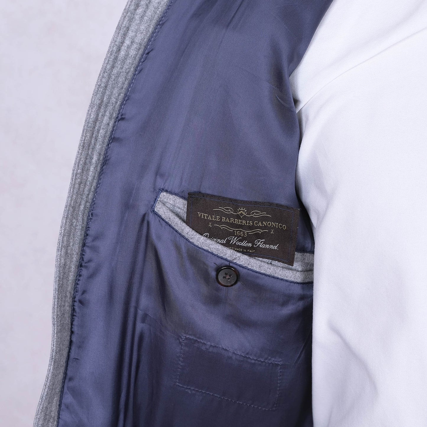 Suitsupply, grey wool down jacket, size 40UK, Orlando model