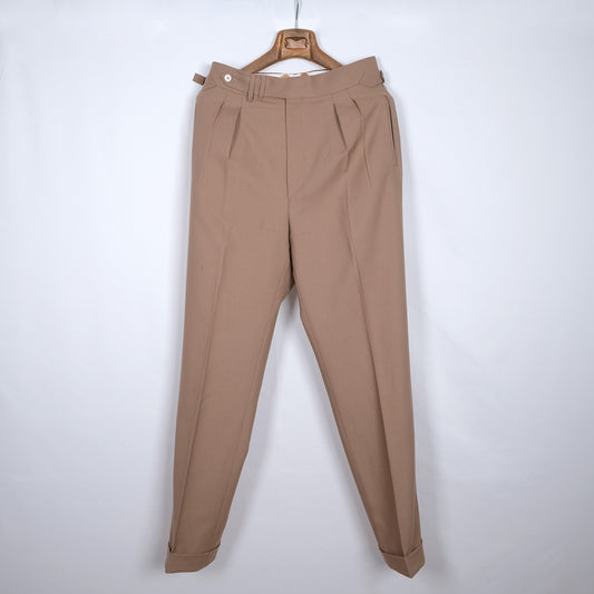 Suitsupply, tan straight trousers, size 33'', made to measure